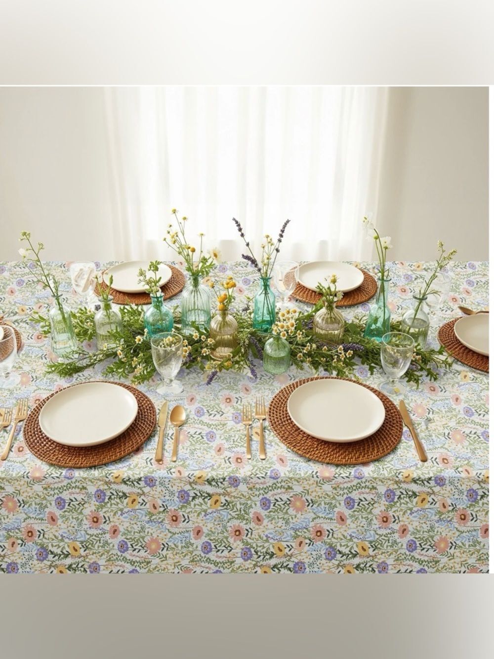 Floral Tablecloth 60” x 102”